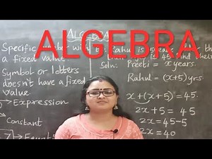 Algebra |Introduction in Tamil (class 6 to 8)