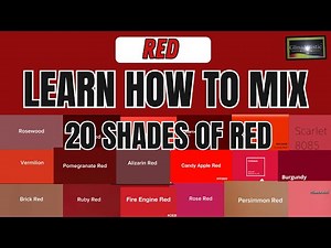 Master Red Color Mixing Fast: Create 20 Stunning Shades of Red with Ease!"