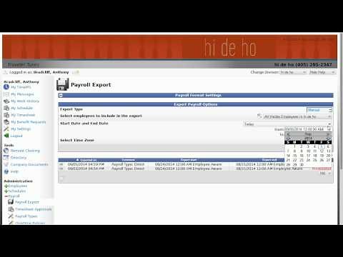 Payroll Export - Basic