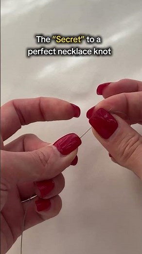 Prevent Your Necklace from Breaking: Easy Stopper Knot Trick #diy #handmade #diyprojects #stonebeads