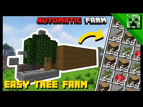 Minecraft: Automatic TREE FARM! - Tutorial