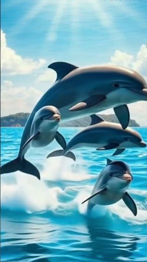 “Cute Dolphin Moments 🐬 | Playful Dolphins Jumping & Smiling”
