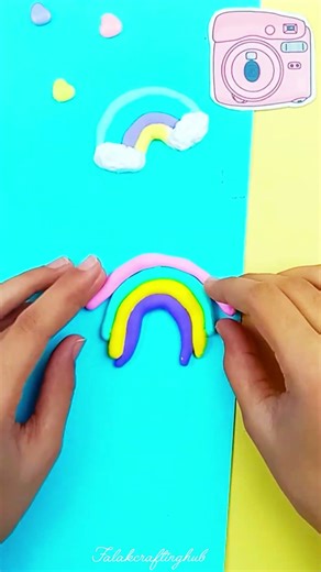 🌈 DIY Easy Rainbow Keychain Craft ✂️ | Cute & Creative Idea 🌸#DIYCraft #Easycraft #Diy #Diyideas