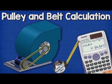 Pulley Belt CALCULATIONS - Belt length, distance between pulley wheels