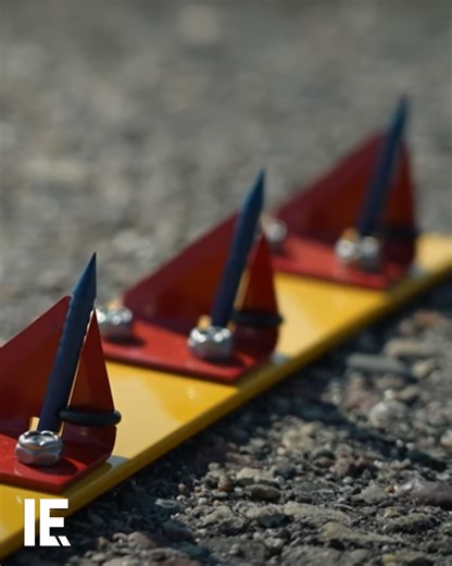1.6M views · 5.5K reactions | The mobile spike allows police officers to safely deflate the tires of other cars during pursuit. : Youtube/ City of Bloomington, Minnesota | Interesting Engineering | Facebook