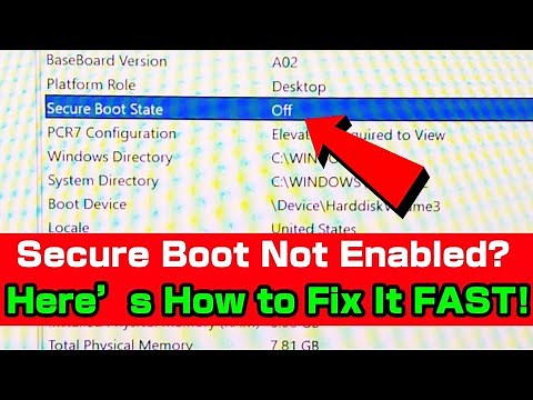 Secure Boot Not Enabled! Here’s How to Fix It FAST ✅