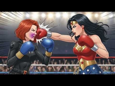 Black widow vs wonder woman Boxing