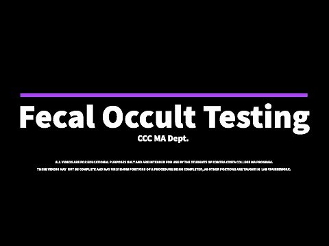 Fecal Occult Blood Testing