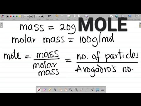 Mole Concept: Mole, Mass, Molar Mass, Avogadro's Constant and Number of Particles explained with eg.