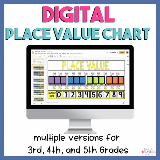 Digital Place Value Chart - Terry's Teaching Tidbits