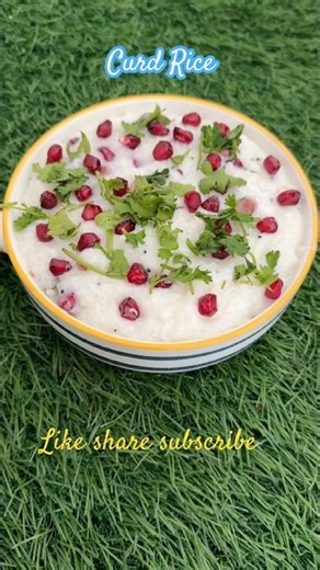 Curd Rice Recipe | Temple Style #ytshorts #shorts #indianfood #food #curdrice #healthy #recipe