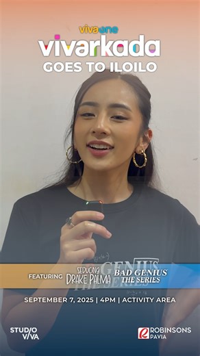 Viva One on Instagram: "She's ready to steal your hearts! Samahan si HYACINTH CALLADO ngayong September 7 sa Robinsons Pavia para sa pangmalakasang Vivarkada mall show! Masaya 'to! Kita-kits, mga ka-Vivarkada! Viva One, Bida Ka Dito! #VivarkadaMallShow #VivarkadaGoestoIloilo #SeducingDrakePalma #BadGeniusTheSeries"