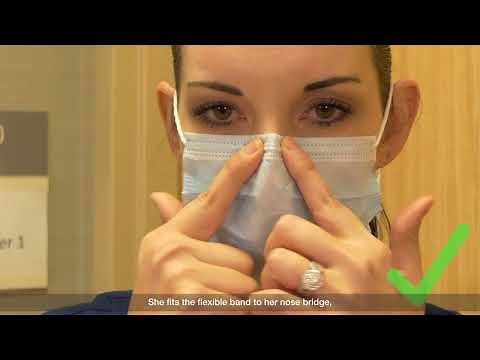Donning and Doffing Facial Protection – Mask alone