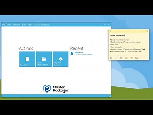 Create a simple MSI file