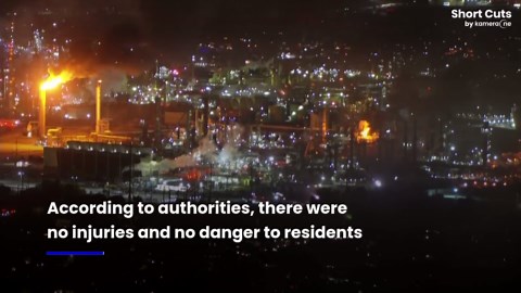 Massive explosion causes inferno at Chevron oil refinery in Los Angeles