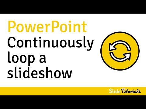 How to continuously loop a slideshow in PowerPoint