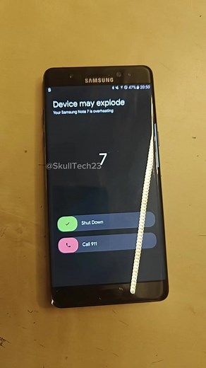 Samsung Galaxy Note 7 Battery Explosion: Warning Video Footage