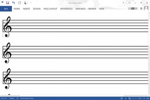 How Do I Make a Music Staff in Microsoft Word? | Techwalla