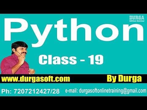 Learn Python Programming Tutorial Online Training by Durga Sir On 22-02-2018