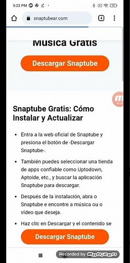 Cómo descargar SnapTube