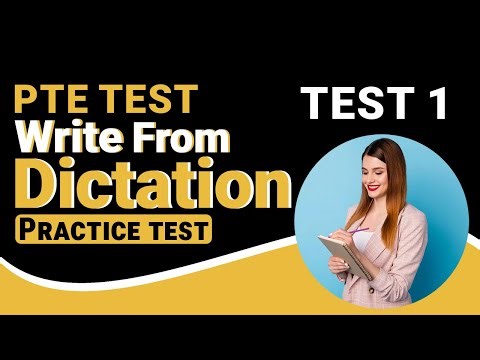 PTE Write From Dictation Test 1 | Real Exam Questions | PTE Practice Test with Answers