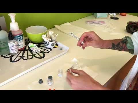 How to mix Botox and prepare syringes