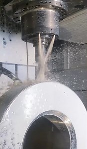 CNC lathe machining and large bore drilling. #cnc #machining #cncmachining | Blaser Swisslube