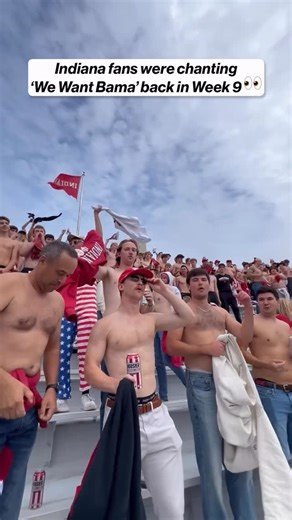 CFB on FOX on Instagram: "You get what you ask for 👀 Indiana fans were chanting ‘We Want Bama’ back in Week 9, and now they’ll face Alabama in the Rose Bowl Game 🌹"