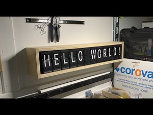 Flipbit modular split-flap display demo 1