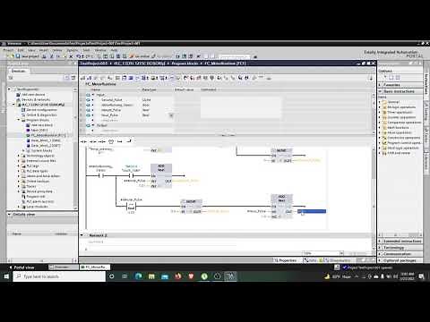 TIA Portal: Creating FC Function Code For Motor Runtime Calculation