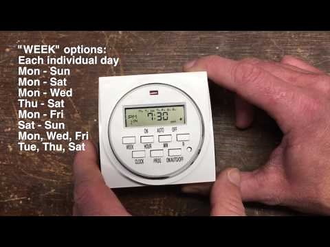 How To Set A Hydrofarm Digital Timer - Titan Controls, Century, Vivosun, Viagrow, Aspectek