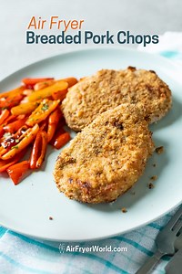 Air Fryer Breaded Pork Chops Recipe CRISPY, EASY! | Air Fryer World