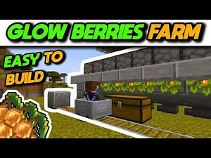 EASIEST Automatic AFK Glow Berries Farm Tutorial (Java & Bedrock) - Minecraft 1.20
