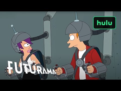 Futurama Season 13 | Leela and Fry Take Control of Giant Bender | Hulu