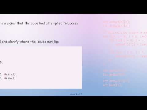 Resolving the Segmentation Fault Issue in MPI with Matrix Operations