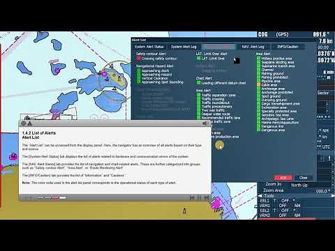JRC JAN 901/701B/2000 ECDIS SPECIFIC TYPES OF ALERTS, LIST OF ALERTS, ALERT HANDLING..ECT