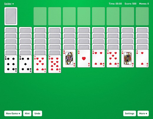 Spider Solitaire 4 Suits - Play Online for Free