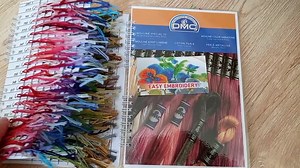 DMC Embroidery Floss Color Chart Real Thread 20cm Variations Samples 498 Colors Book Chart - Etsy