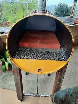 come costruire un forno a legna in un fusto di 200L