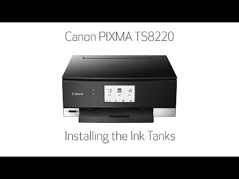 Canon PIXMA TS8220 -- Installing The FINE Cartridges