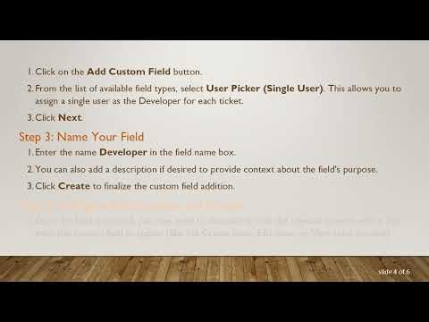 How to Seamlessly Add a Developer Custom Field in JIRA Tasks