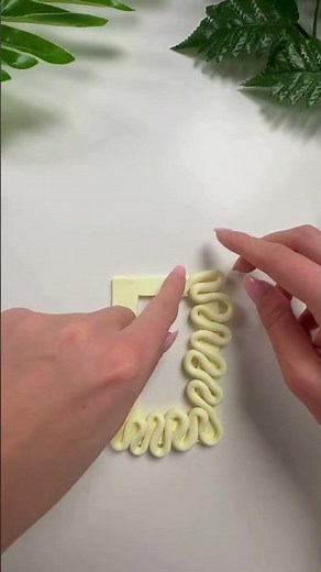 Turn FIMO Polymer Clay into a Cute Frame in 30 Seconds 🖼️💛 #QuickCrafts #FimoProject