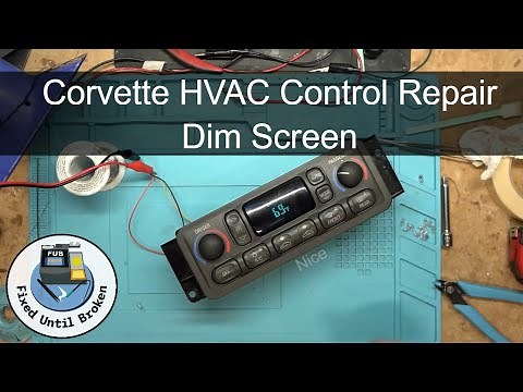 1997 C5 Corvette HVAC Control Display Repair Fix And Bulb Replacement