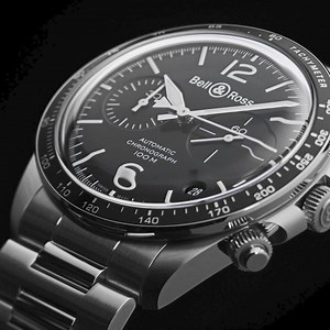 3.5K views · 190 reactions | The BR V2-94 BLACK STEEL is pared down to the essential: the dial features iconic white numerals on a black background. #WatchBeyond | Bell & Ross | Facebook