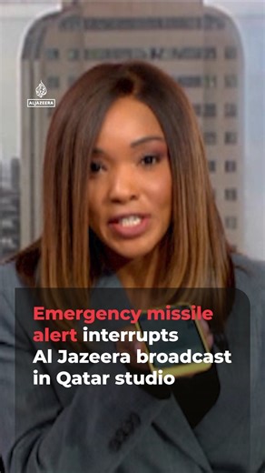 National emergency alerts blared during a live Al Jazeera broadcast just moments before explosions were heard in Qatar’s capital, Doha. The alert came as Iranian missiles targeting US interests the country were successfully intercepted. | Al Jazeera English