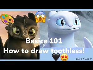 How To Draw Toothless From HTTYD