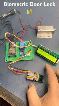 Biometric Door lock system using ESP32 #diyprojects #embeddedsystems #esp32 #esp32projects