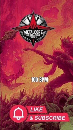 100 BPM Metalcore Drum Track – Controlled Groove Flow