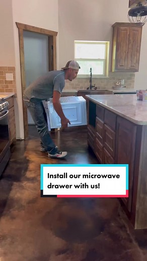 Installing a Sharp Stainless Steel Microwave Drawer Oven