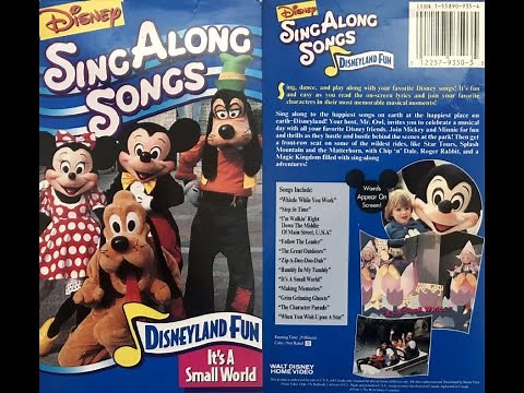 Disney Sing Along Songs Disneyland Fun